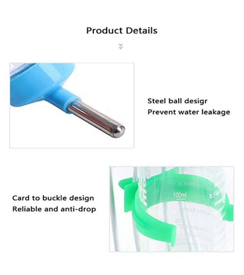 Blue Automatic Pet Water Bottle Dispenser for Hamster Rabbit Small Animals - Image 4