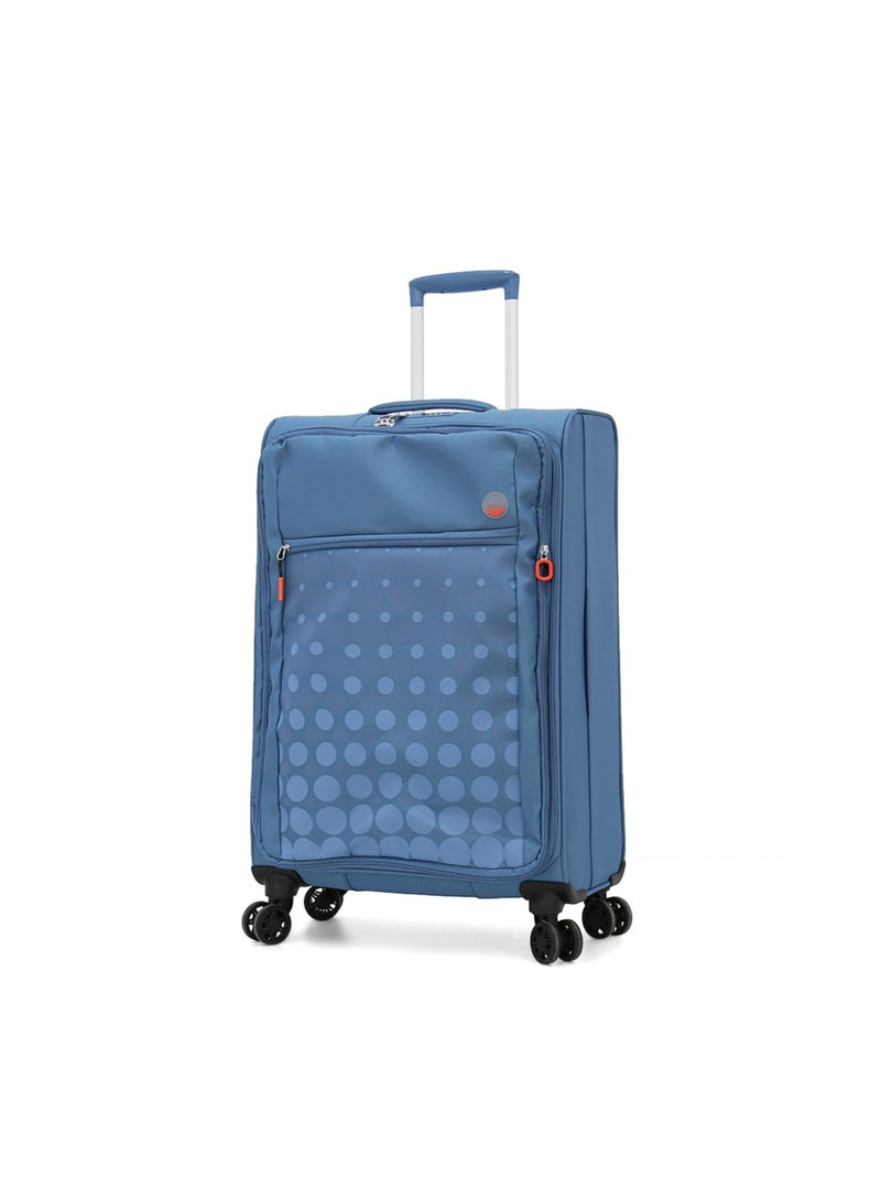 Verage  مجموعة من 3 قطع من حقائب السفر ذات العجلات الناعمة، باللون الأزرق (S-20"، M-24"، L-28") - Image 2