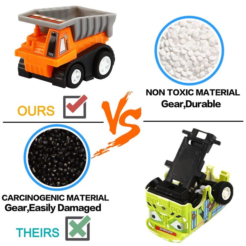 KarberDark طقم ألعاب شاحنات صغيرة مكون من 12 قطعة - Image 4