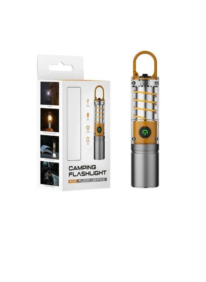 OASIS-TH LED Flashlight Zoom 3 Mode High Lumens Handheld Rechargeable Flashlight Powerful Waterproof Torch for Outdoor Camping Hunting Fishing  - Image 1