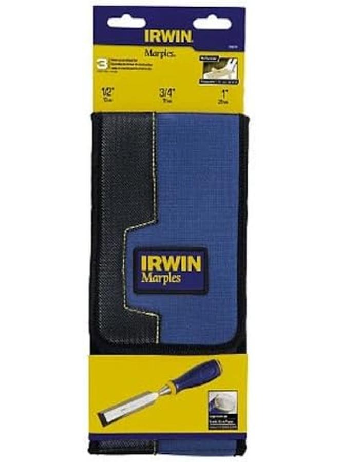 IRWIN Marples Chisel Set With Wallet 3 Piece 1768781 Blue  - Image 3