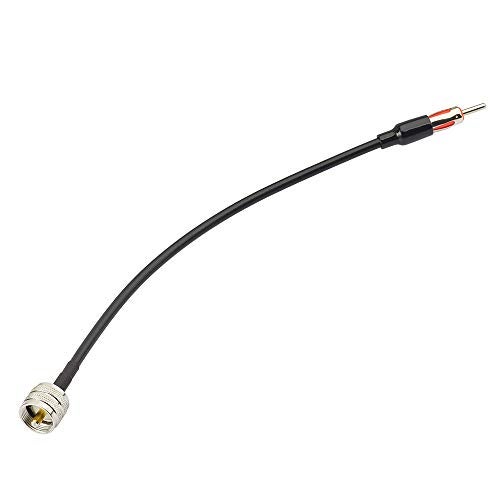 Eightwood PL259 UHF Male to DIN AM/FM Male Plug Extension Lead 12 inches Coax RG58 for Radio Antenna Receiver - Image 3