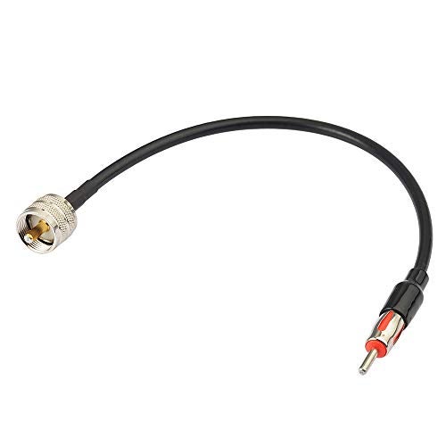 Eightwood PL259 UHF Male to DIN AM/FM Male Plug Extension Lead 12 inches Coax RG58 for Radio Antenna Receiver - Image 5