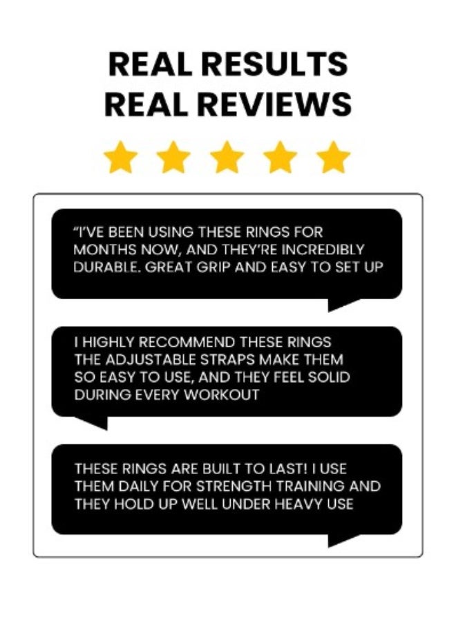 جوت  حلقات جمباز من G.O.A.T | خشب البتولا 100% | 4.5 متر | سماكة الحلقة 2.8 سم | سماكة الأشرطة النايلون 3.8 سم | متينة - Image 5