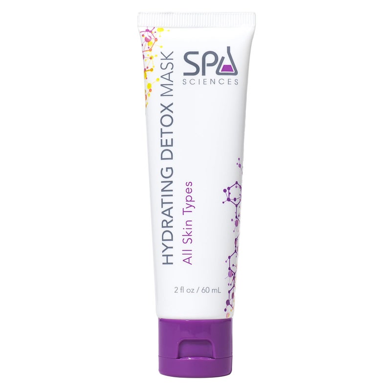 SPA SCIENCES - Hydrating Detox Mask - Made in the USA - Purifying Facial Mask - With Natural Clay Blend & Seaweed Extract - Detoxify, Soften, Repair - Vegan - For All Skin Types - 2.5oz