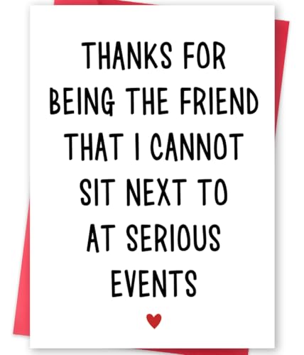 MQMRYeto Funny Best Friend Birthday Card for Men Women, Good Ideal Gift for Him Her, Happy Friendship Birthday Card, Touching Bestie Appreciation Card - Image 1