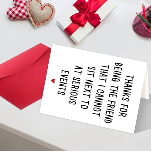 MQMRYeto Funny Best Friend Birthday Card for Men Women, Good Ideal Gift for Him Her, Happy Friendship Birthday Card, Touching Bestie Appreciation Card - Image 4
