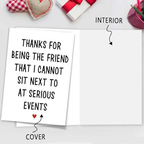MQMRYeto Funny Best Friend Birthday Card for Men Women, Good Ideal Gift for Him Her, Happy Friendship Birthday Card, Touching Bestie Appreciation Card - Image 3