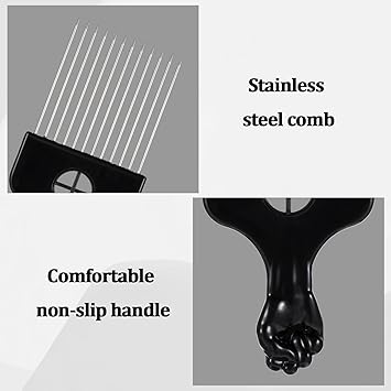 oruola أورولا 2 قطعة مشط ملتوي إسفنجات شعر للرجال السود أفرو تجعيد الشعر مشط ملتوي للرجال والنساء شعر مستعار ضفائر شعر مجعد فك تشابك وتصفيف ورفع - Image 4