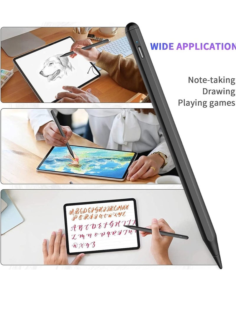 Stylus Pen for iPad 10th/9th/8th generation with Palm Rejection, Pencil for iPad Compatible with iPad Pro 11/iPad Pro 12.9/iPad 6th/7th/8th/9th/10th/iPad Mini 5th/6th/iPad Air 3rd/4th/5th