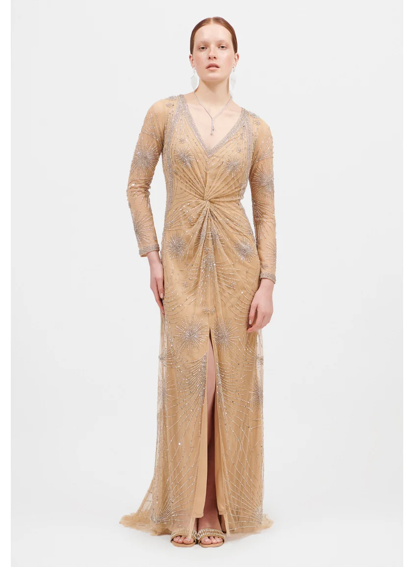 بيوت Quince Embellished Sequin Maxi Dress