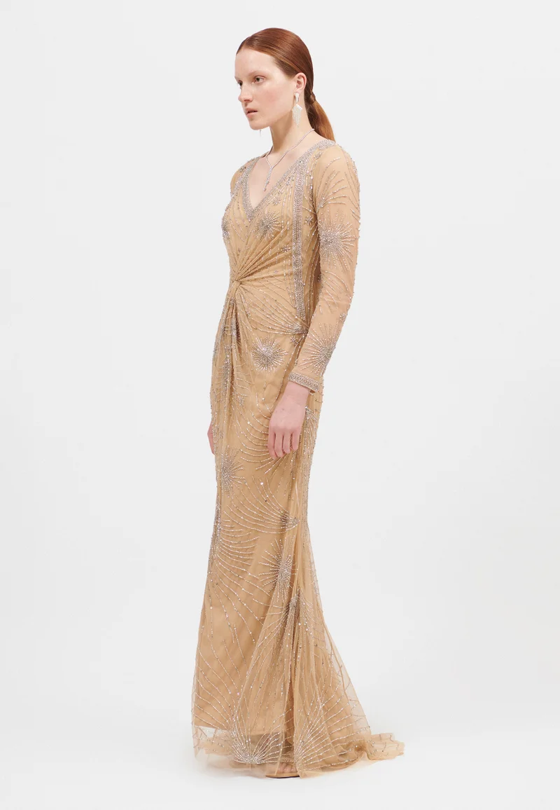 BEAUUT Embellished Evening Dress