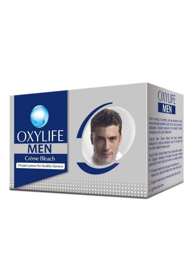 OxyLife Men Crème Bleach - 150G | For All Men Skin Types | Effective Skin Lightening | Removes Tan & Lightens Dark Spots | Instant & Long Lasting Fairness - Image 1