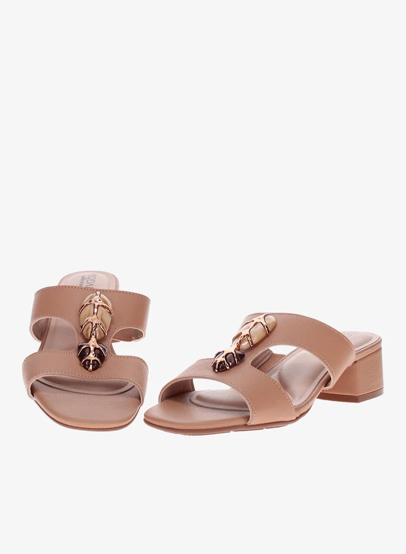 Modare Tan Modare Women’s Flat Summer Footwear – Lightweight Slip-On Comfort with Stylish Casual Design for Women | Best Price UAE