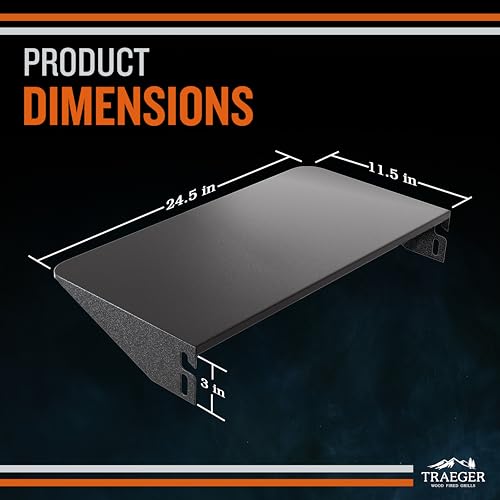 Traeger Grills BAC362 Folding Front Shelf – Steel Grill Accessory for Pro 22, Pro 575, and Ironwood 650, Ideal for Food Prep and Storage - Image 3