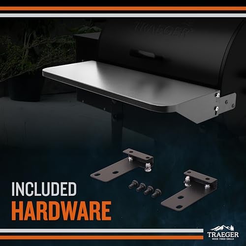 Traeger Grills BAC362 Folding Front Shelf – Steel Grill Accessory for Pro 22, Pro 575, and Ironwood 650, Ideal for Food Prep and Storage - Image 2