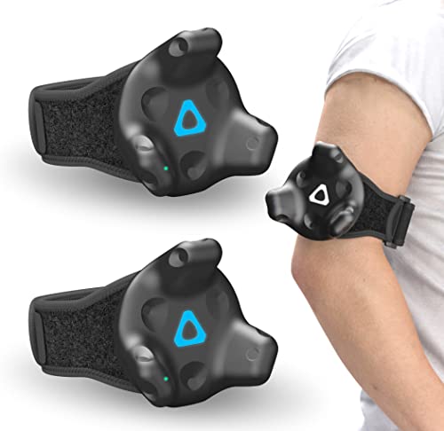 Skywin أحزمة Skywin Vive Tracker لـ HTC Vive، 3.0، 2.0، و Ultimate Trackers، حزمة 2 من أحزمة اليد، تتبع كامل الجسم بشكل آمن ومريح (المتعقبون غير مدرجين) - Image 1