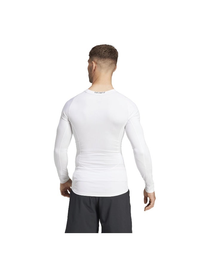 Adidas Adidas Tf Ls Tee M White Training T-Shirts For Men - Image 4
