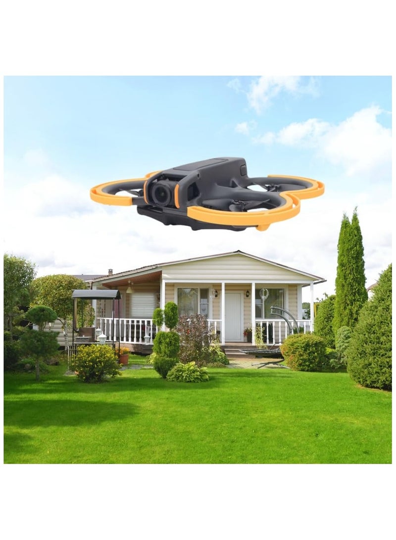 SOLARAE Propeller Guard Protector for DJI Avata 2, Minimal Weight and Anti-Collision, Anti-Collision Protective Bumper Ring Impact Protectorsï¼ŒProtects Propellers During Takeoff and Landing (Yellow) - Image 3