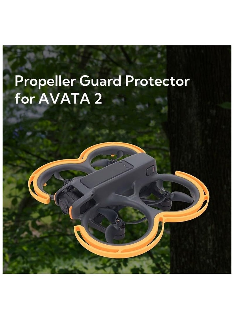 SOLARAE Propeller Guard Protector for DJI Avata 2, Minimal Weight and Anti-Collision, Anti-Collision Protective Bumper Ring Impact Protectorsï¼ŒProtects Propellers During Takeoff and Landing (Yellow) - Image 2