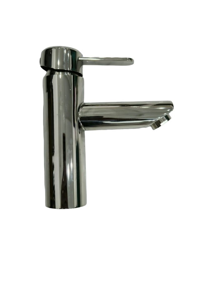 D&N Glossy Single Handle Mixer Faucet | Hot and Cold Kitchen Tap | Modern Bathroom Washbasin Brushed Faucet - Image 1