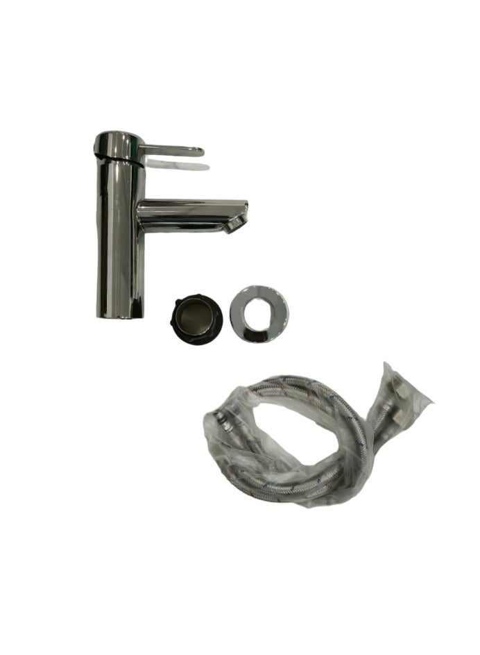 D&N Glossy Single Handle Mixer Faucet | Hot and Cold Kitchen Tap | Modern Bathroom Washbasin Brushed Faucet - Image 2
