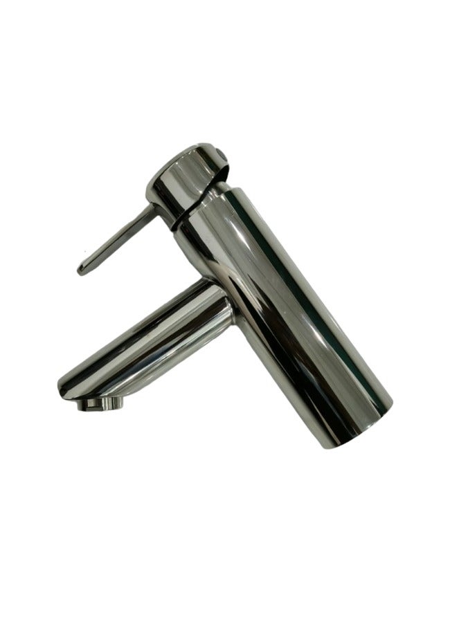 D&N Glossy Single Handle Mixer Faucet | Hot and Cold Kitchen Tap | Modern Bathroom Washbasin Brushed Faucet - Image 4