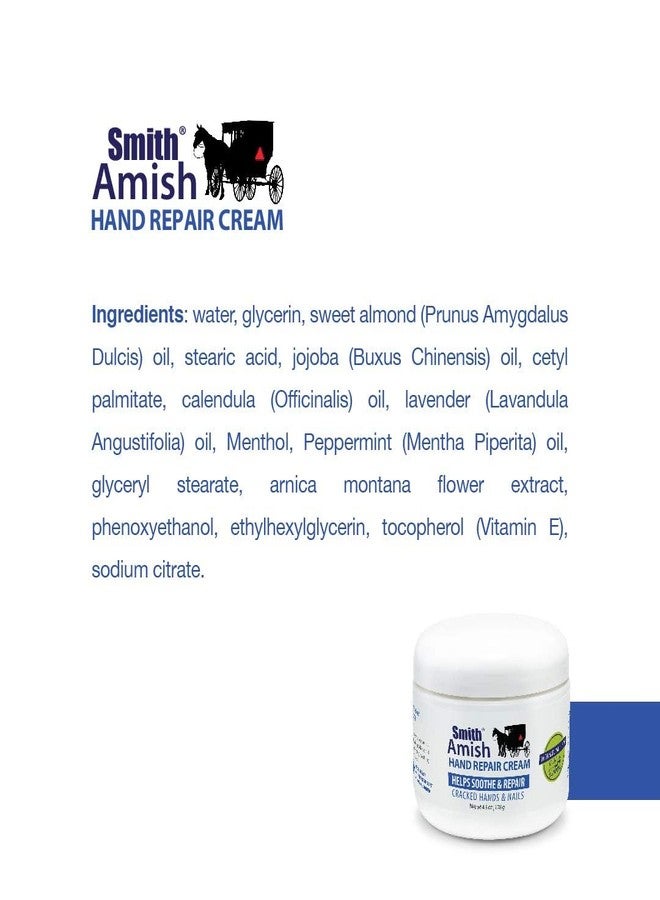 Smith Amish 6oz Hand Repair Cream - Moisturizing Formula with Glycerin, Lavender, Calendula - Soothes, Revitalizes, and Nourishes Dry, Rough Hands - Ultimate Hydration and Repair Solution - Image 4