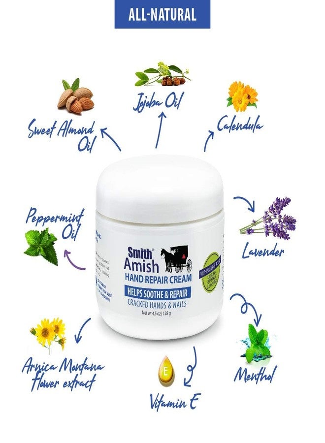 Smith Amish 6oz Hand Repair Cream - Moisturizing Formula with Glycerin, Lavender, Calendula - Soothes, Revitalizes, and Nourishes Dry, Rough Hands - Ultimate Hydration and Repair Solution - Image 5
