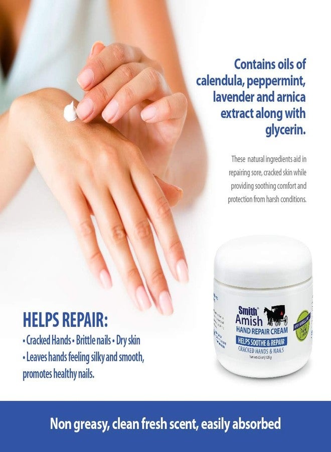 Smith Amish 6oz Hand Repair Cream - Moisturizing Formula with Glycerin, Lavender, Calendula - Soothes, Revitalizes, and Nourishes Dry, Rough Hands - Ultimate Hydration and Repair Solution - Image 3