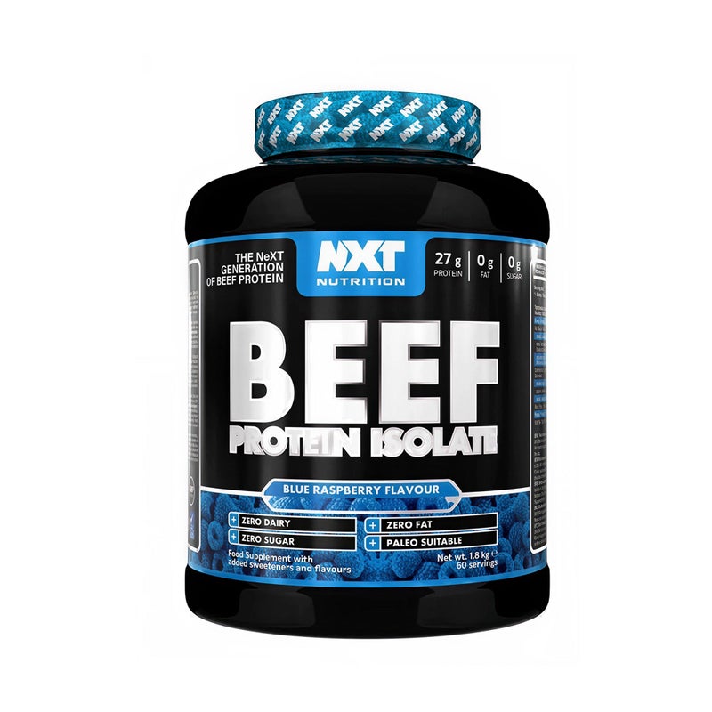 Nxt Beef Protein Isolate Blue Raspberry Flavour (1.8kg)