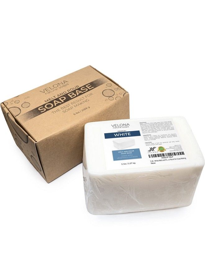 velona 5 رطل من الصابون الأبيض القابل للذوبان والصب، خالٍ من كبريتات الصوديوم/كبريتات الصوديوم: ألواح طبيعية للحصول على أفضل نتيجة في صناعة الصابون - Image 5