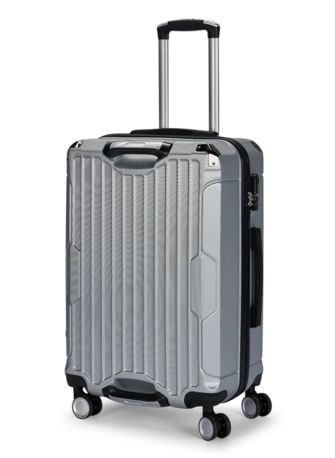 LIMRA Luggage Set 3-piece (20/24/28)" Suitcases with Universal Wheels PC+ABS Durable Hardshell Luggage Color Silver