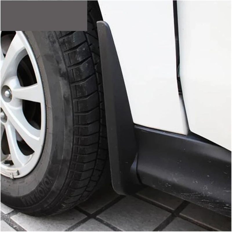 Car Mudguards 4-Piece Black All-Weather Protection Splash Guards - Reduces Debris Impact Mud Flaps for Off-Road SUV Vehicle - Image 5