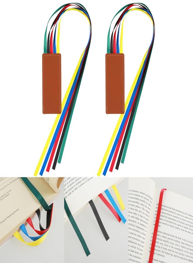 WY LIGHTING LEVEL قطعتان من فواصل الكتب الشريطية، فواصل كتب ملونة من الجلد الصناعي، علامات إبداعية متعددة الصفحات، أدوات فرز للقراءة، إكسسوارات كتب الكتاب المقدس الكلاسيكية لمحبي الكتب والقراء والمعلمين والطلاب، عيد الميلاد - Image 3