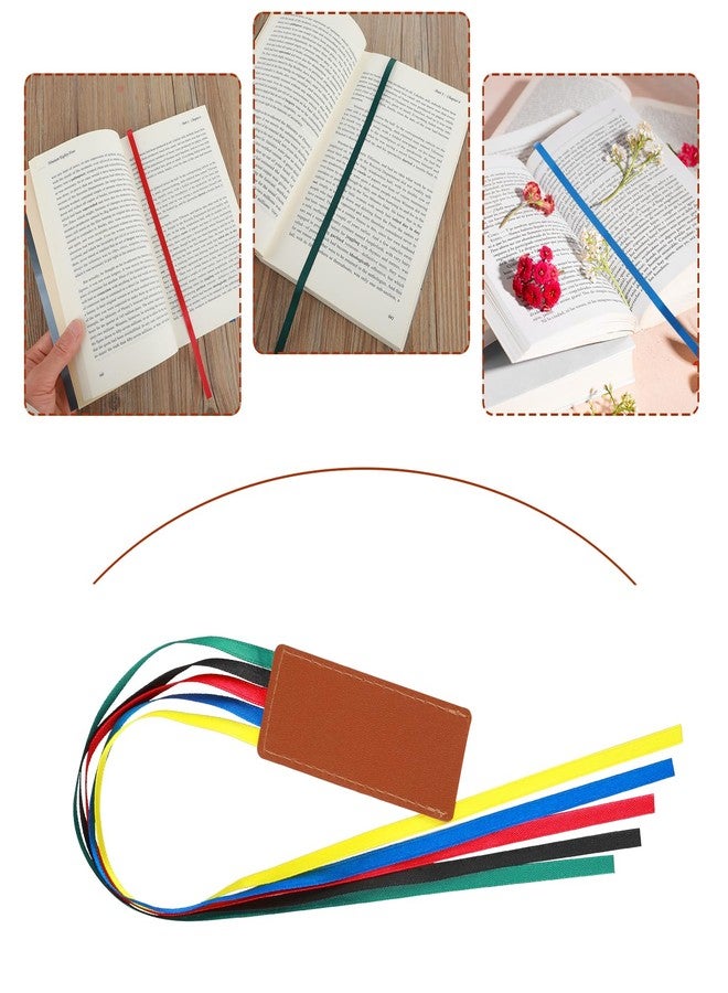 WY LIGHTING LEVEL قطعتان من فواصل الكتب الشريطية، فواصل كتب ملونة من الجلد الصناعي، علامات إبداعية متعددة الصفحات، أدوات فرز للقراءة، إكسسوارات كتب الكتاب المقدس الكلاسيكية لمحبي الكتب والقراء والمعلمين والطلاب، عيد الميلاد - Image 4