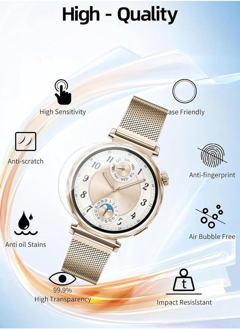 SJet - Screen Protector for Huawei GT5 41mm Smartwatch,with Auto-alignment Installation kit,High Definition Anti-Scratch Bubble Free Clear Tempered Glass protective film - Image 1