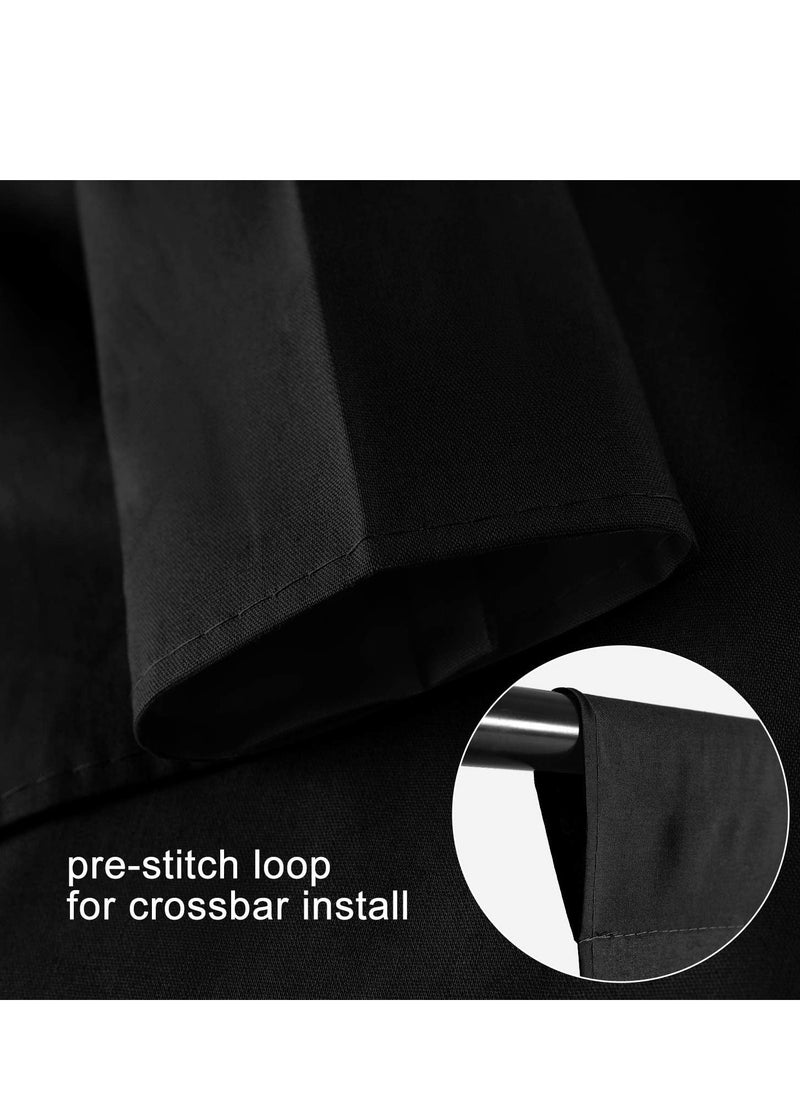 GUDOO - 3M X 2M Black Backdrop for Photography Black Photo Background Screen Black Sheet for Photo Video Studio Photoshoot Zoom - Image 1