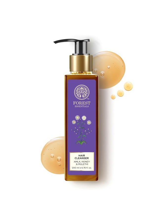 Forest Essentials Hair Cleanser, Amla, Honey and Mulethi, 200ml - Image 1