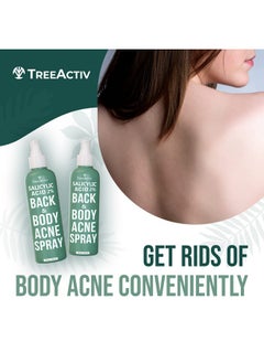 TreeActiv Salicylic Acid Back & Body Acne Spray, Back Acne Solution For Women And Men, Acne Body Spray with Tea Tree Oil, Fast-Drying Back Acne Spray, Fine Mist, Back Acne Treatment Spray, 4 fl oz, 2-pack  - Image 3