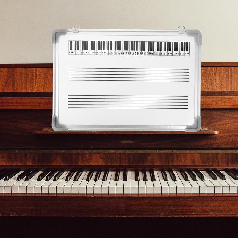 Uonlytech Musical Staff Whiteboard Dry Erase Board 30x40cm Double-Sided Hanging Writing Board for Music Teaching Practice Classroom Use - Image 3