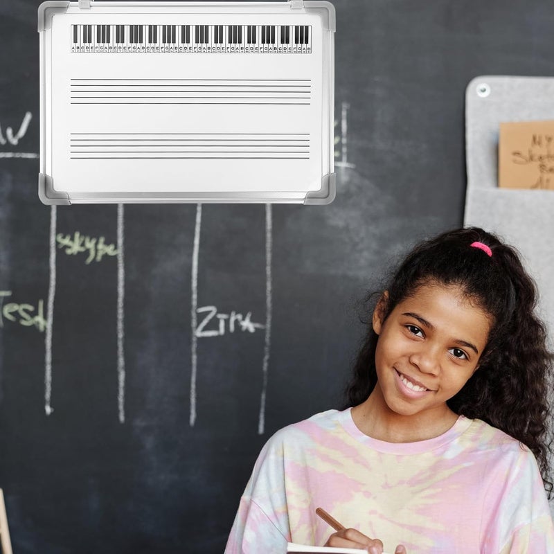 Uonlytech Musical Staff Whiteboard Dry Erase Board 30x40cm Double-Sided Hanging Writing Board for Music Teaching Practice Classroom Use - Image 5