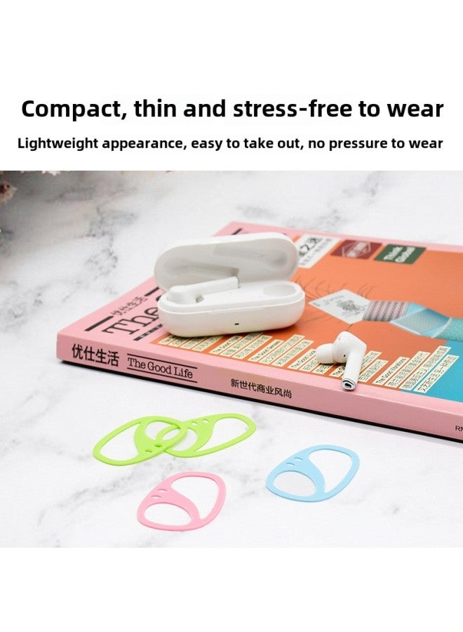 Direct Supply Of Mobile Phone Earplugs Mobile Phone Earphones Ear Hooks Anti-drop Ears Anti-drop Silicone Sports Earphones Ear Hooks-Color:Blue - Image 3