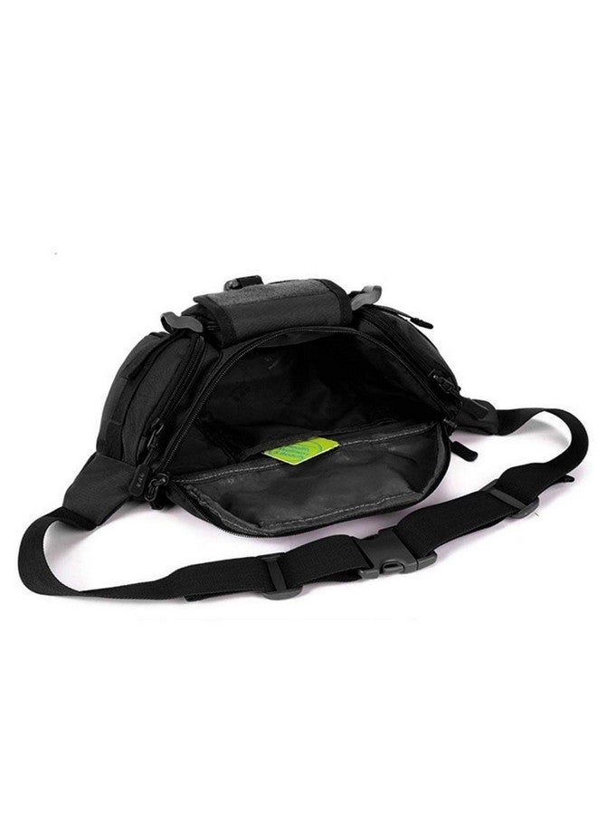 Surfexa Outdoor Unisex Waist Bag Tactical Military Waist Pack Chest Bag Pouch,37 X 3 X 16 cm, Black - Image 5