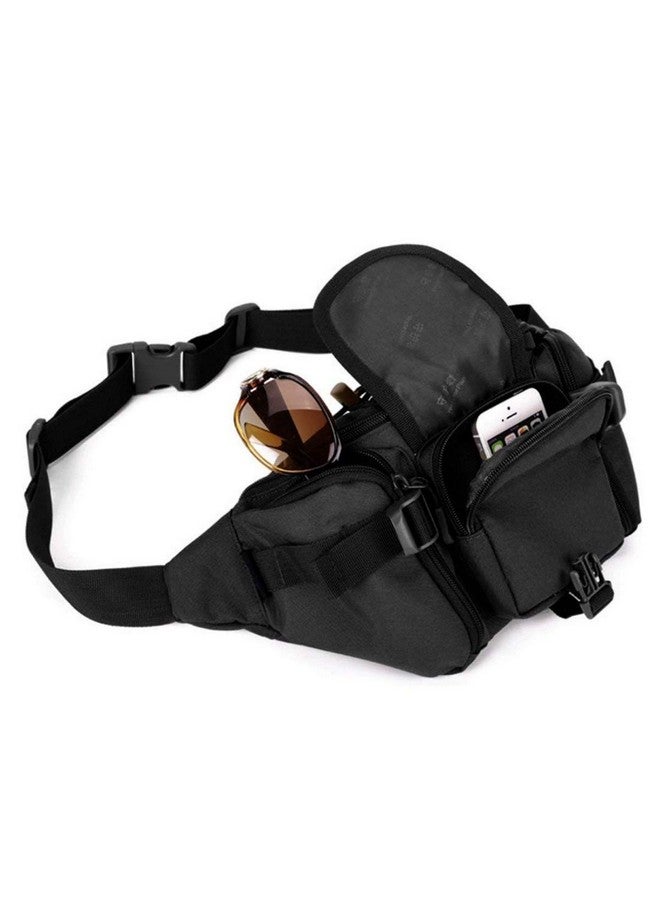 Surfexa Outdoor Unisex Waist Bag Tactical Military Waist Pack Chest Bag Pouch,37 X 3 X 16 cm, Black - Image 2