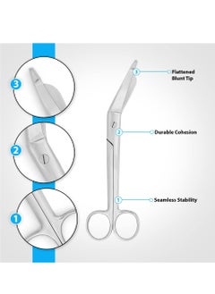 GMORO Bandage Scissors-Safety Bandage & Trauma Shears-Stainless Steel Professional Scissors for First Aid Utility-Medical Care & Home Nursing  - Image 2