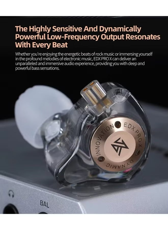 KZ EDX PRO X Dynamic Driver Earphone Wired Earphones HIFI Stereo Bass Music Earbuds in Ear Sport Headphones Noise Cancelling Gaming Headset with Mic - Image 2