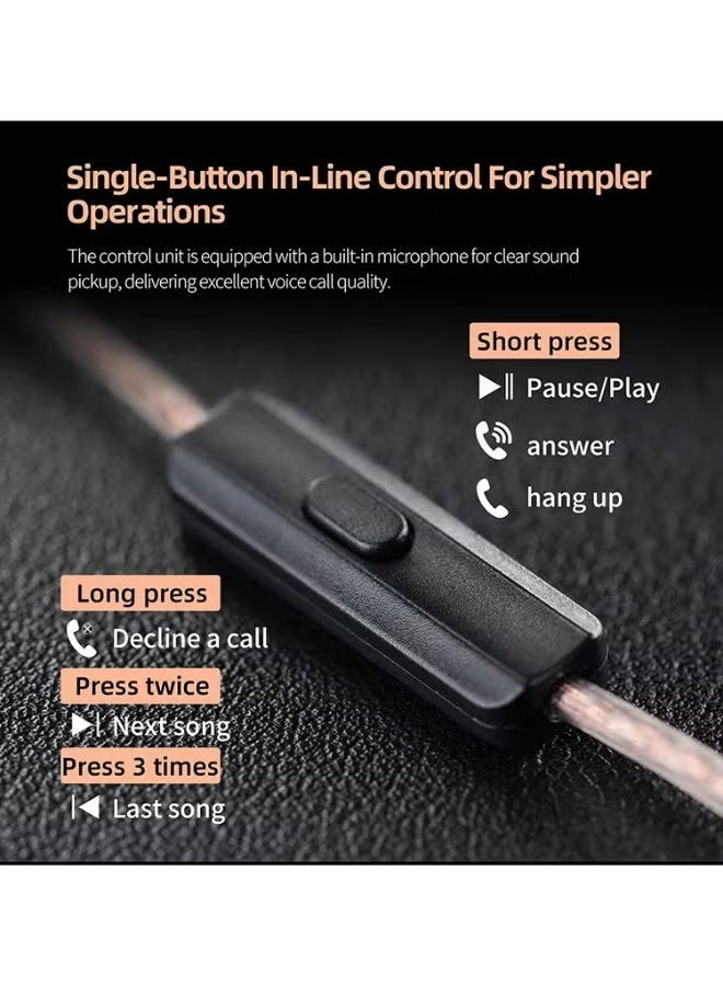 KZ EDX PRO X Dynamic Driver Earphone Wired Earphones HIFI Stereo Bass Music Earbuds in Ear Sport Headphones Noise Cancelling Gaming Headset with Mic - Image 3