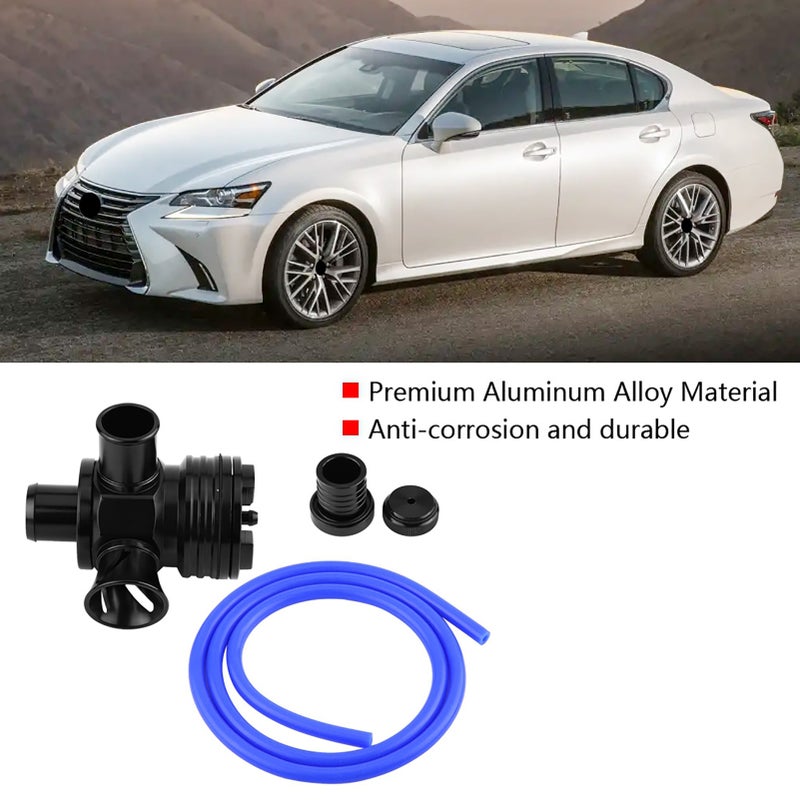 صمام نفخ توربو مفرد للسيارة للحركات التلقائية لحركات 1.8T و 2.7T - لون أسود - Image 5