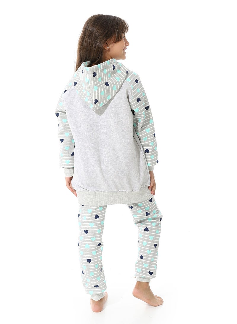 Caesar Printed CottonGirls Training Suit - Image 2